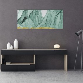 Obraz - Smaragdové hory N⁰1 (120x50 cm)