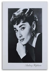 Obraz na plátně Audrey Hepburn herečka - 60x90 cm
