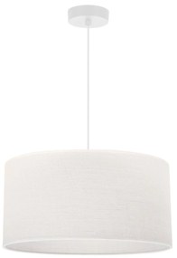 Závesné svietidlo Juta, 1x biele jutové tienidlo, (fi 35cm), w