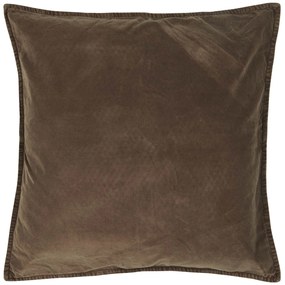 Ib Laursen Zamatový poťah na vankúš Chocolate 52 × 52 cm