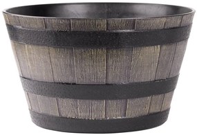 Kvetináč Woodeff 39x23 cm 256802, patina bronzová, efekt dreva (39 x 23)