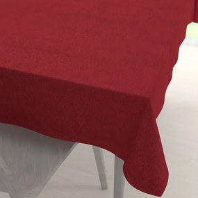 Biante Obdĺžnikový obrus/imitácia brúsenej kože Alcantara ALC-018 Vínovo červený 100x160 cm