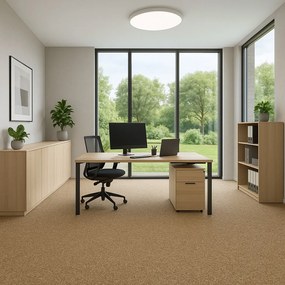 Vebe, Metrážny koberec Santana béžová s podkladom gél, záťažový, na mieru, šíře 4m, béžová, guma (gél - protišmykový), chodba / predsieň