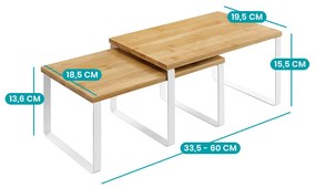 2-dielna kuchynská polica