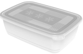 Plastové dózy do mrazničky, Rotho FREEZE, biela, 1 x 3,7l (30x20x9)