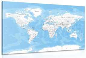 Obraz štýlová mapa sveta - 90x60