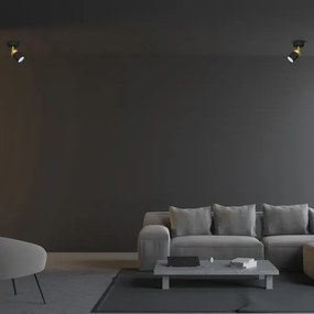 Bodové svietidlo JOKER 1xGU10/25W/230V čierna/zlatá