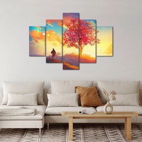 Obraz stromu na kopci (150x105 cm)