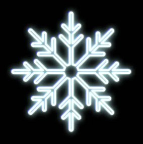 DECOLED LED světelná vločka II, závěsná, pr. 86 cm, ledově bílá