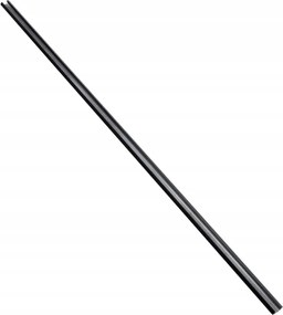 BERGE LED hliníkový profil rohový 1m čierny - sada