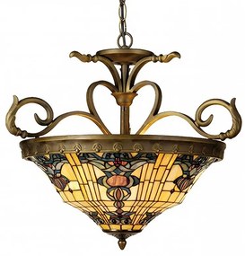 GOLD Tiffany luster do obývačky Ø56