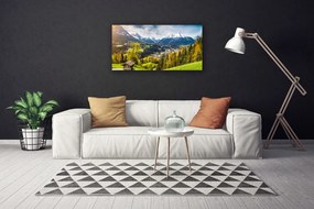 Obraz na plátne Sklenená alpy príroda 140x70 cm