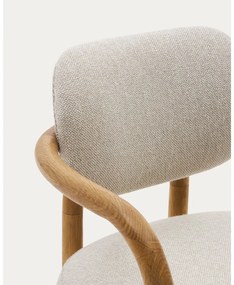 Hnedo-krémová jedálenská stolička Melqui – Kave Home