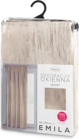 ZATEMŇOVACÍ ZÁVES NA PÁSKE EMILA 140X270 CM VZOROVANÁ