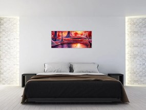Obraz čarovného lesa (120x50 cm)