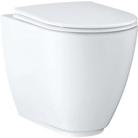 GROHE Essence samostatne stojace WC Rimless ku stene, s hlbokým splachovaním, 360 x 545 mm, alpská biela, s povrchovou úpravou PureGuard, 3957300H