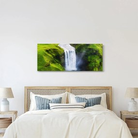 Obraz - Vodopád Skogafoss (120x50 cm)