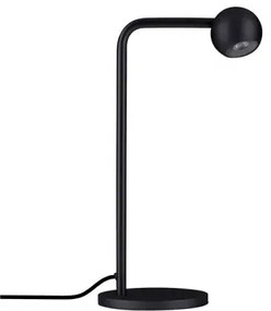 LED čierna stolná lampa Sfera