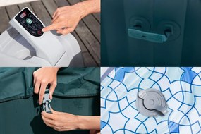 BESTWAY Lay-Z-Spa Ibiza AirJet Vírivka, 180 x 180 x 66 cm, 4 osoby 6002U