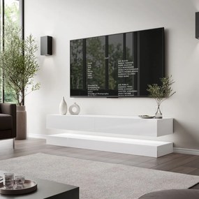TV STOLIK SALLE BIELY LESK 140 cm