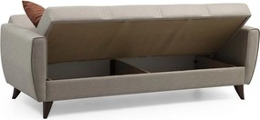 Rozkládací třímístná pohovka Zaden 214 cm béžová