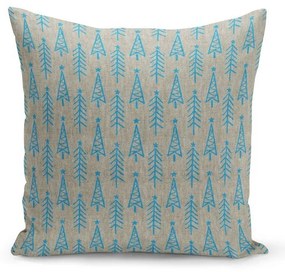 Vankúš s výplňou Kate Louise Tree Azur, 43 x 43 cm