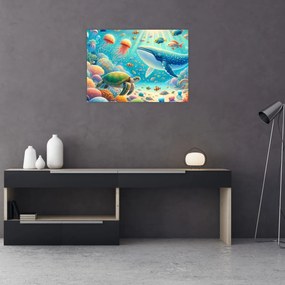 Obraz - Svet pod hladinou (70x50 cm)