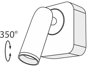 Maytoni C039WL-L3W3K - LED Nástenné bodové svietidlo MIRAX LED/3W/230V čierna