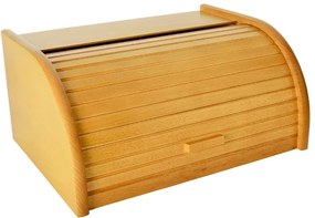 Chlebník z bukového dreva 39x28x18 cm, krémový