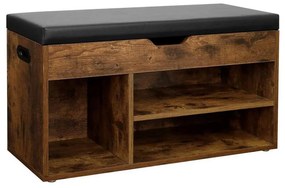 Botník DAVOR hnedá/čierna