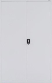 Kovová skriňa uzamykateľná na kľúč do kancelárie 185x115 cm Essen: sivá