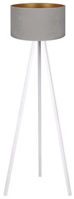 Brilagi - Stojacia lampa VELVET 1xE27/60W/230V biela/šedá