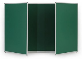 Roztváracia zelená keramická tabuľa pre popis kriedou, magnetická, 3000 x 1000 mm