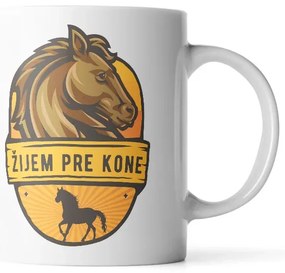 Sablio Hrnček Žijem pre kone - 200 ml - espresso