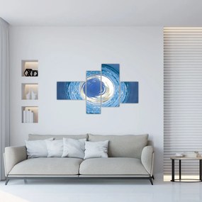 Moderný obraz - modrá abstrakcie