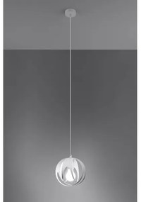 Sollux SL.1083 - Luster na lanku TULOS 1xE27/60W/230V biela
