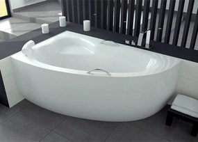 Besco Akrylátová asymetrická vaňa Natalia Premium 150x100 BESCO-Farba: Biela, BESCO-Orientácia: Ľavá