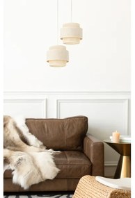 Luster na lanku BOHO 2xE27/60W/230V krémová/juta