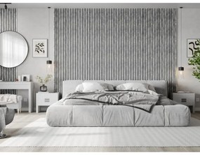 Mexen Lam-F, akustické stenové lamely 275 × 31,5 cm, filc 6 mm, dub bielený, S105-275317-2812-064