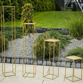 Stojan na kvety 130x24 cm zlatá