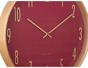 Karlsson 5996RD dizajnové nástenné hodiny červená, pr. 40 cm