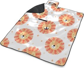 Sablio Plážová deka Levíčatá: 200x140 cm