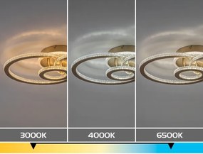 Rabalux 71307 - LED stmievateľné stropné svietidlo MAZIAR 40W/230V 3000-6500K + diaľkové ovládanie