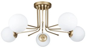 Stropné svietidlo v zlatej farbe Squid Lighting Star, výška 34 cm