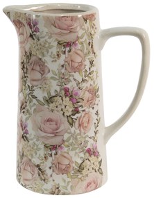 Keramický dekoračný džbán s ružami Rosien - 20*13*25 cm
