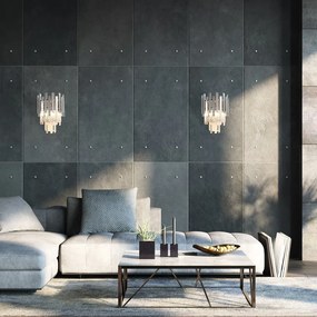 Nástenné svietidlo Aspen, 1x krištáľové/chrómové kovové tienidlo