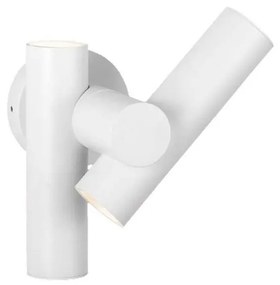 LED Vonkajšie nástenné bodové svietidlo 2xLED/3W/230V 3000K IP44 biela