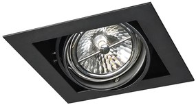 Sada 6 zapustených bodových svetiel čierna AR111 nastaviteľná - Oneon