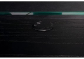 Čierna komoda s posuvnými dvierkami Zuiver Barbier