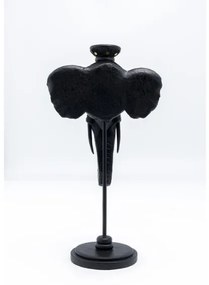 Elephant Head svietnik čierny 49 cm